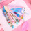 Transparent pencil case for girls, large size 1