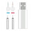 Prettyui CR425 oplaadbare batterijset met USB-oplader 3