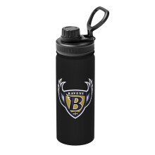 Baltimore Ravens waterfles, 530 ml (18 oz) geïsoleerde roestvrijstalen drinkbeker met deksel, geschikt voor reizen en thuisgebruik,