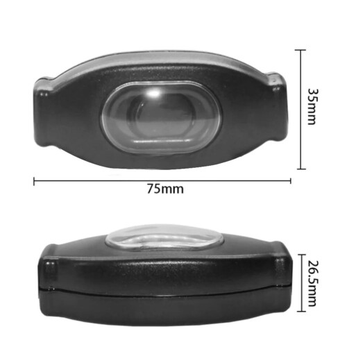 Waterproof In-Line Switch Round 7mm Cord Silver Contact 2