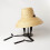 Chapeau de paille d'été chic à large bord pour-Sangle blanche 7