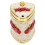 Toothpick Holder Rose Design Kitchen Dispenser Box Golden 1