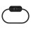 Black Square Towel Ring with Shelf and Tissue Holder 1