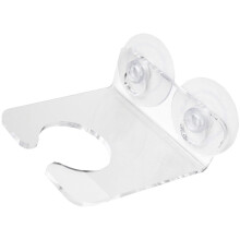 Wall-Mount Eyeglass Holder with Suction Cup and Mug Shelf