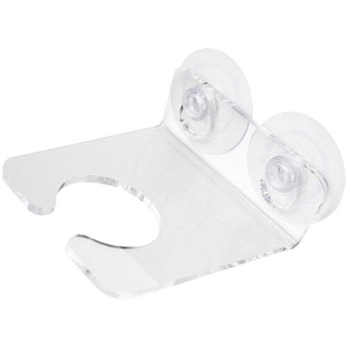 Wall-Mount Eyeglass Holder with Suction Cup and Mug Shelf