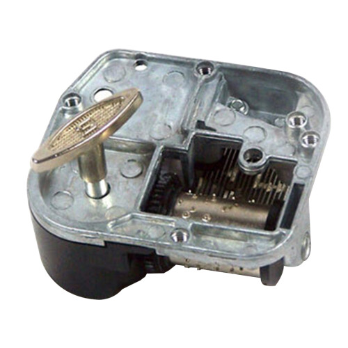 8 Tones Music Box Movement Mechanical Clockwork DIY-Black