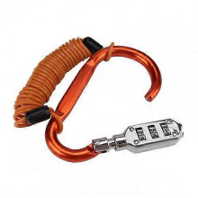 (Orange) Anti-theft Steel Wire Sturdy Zinc Alloy Combination Password Cable Lock for Motorcycle