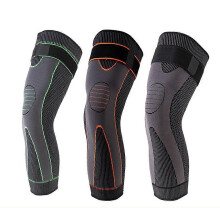 (2pcs Orange Bandage, S) 2pcs Anti-Slip Long Leg Compression Knee Sleeve Brace Running Sports Warm Elastic Protector