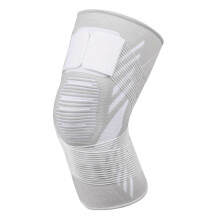 (Gray, S) Adjustable Anti-chafing High Toughness Elasticity Knee Pad for Running Yoga Workout Hiking