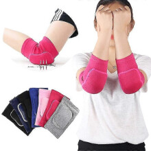 (2pcs pink, S) Thickened Sponge Elbow Knee Pads Basketball Volleyball Arm Sleeve Adults Children MXBC