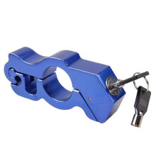 (Blue) Kierownica motocykla, rower elektryczny, blokada dźwigni hamulca, manetka gazu, antykradzieżowa
