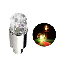 (Colorful) QingHai LED Vibration Sensor Alloy Universal Bicycle Wheel Valve Cap Light Outdoor