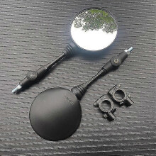 (B) 2pcs Foldable Round 10mm Rear Mirror KTM Motocross Scooter Motorcycle Mirrors
