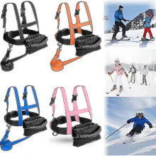 (Pink) Harnais de ski enfant, sangle d'épaule, laisse de sécurité, harnais d'entraînement pour snowboard