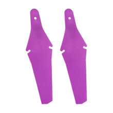 (Purple) 2x Bicycle Mudguard Easy To Install Riding Replacement Part Biking Saver White