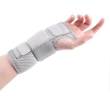 (Grey, L Right Foot) 1Pc Adjustable Breathable Wrist Brace Sprain Arthritis Pain Relief Support Left Right Hand