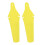 (Yellow) 2x Bicycle Mudguard Easy To Install Riding Replacement Part Biking Saver White 1