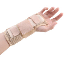 (Skin, M Right Foot) 1Pc Adjustable Breathable Wrist Brace Sprain Arthritis Pain Relief Support Left Right Hand