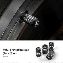(Style B Black) 4pcs/lot Aluminum Dustproof Valve Stem Caps for Maserati Ghibli GT Quattroporte Levante