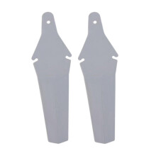 (Gray) 2x Bicycle Mudguard Easy To Install Riding Replacement Part Biking Saver White