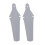 (Gray) 2x Bicycle Mudguard Easy To Install Riding Replacement Part Biking Saver White 1