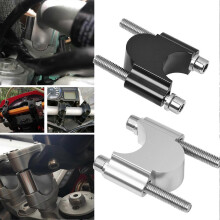 (Silver, 28mm) 1 Pair 22mm 30mm CNC Aluminum Alloy Motorcycle Handlebar Riser Mount Clamps