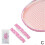 (Pink White) 2pcs Badminton Racket Head Protection Tape Sticker 1
