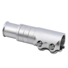 (silver) Przedłużka kierownicy roweru Rise Up, mostek widelca, 12 cm, czarna, część MTB