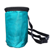 (Blue) Bergklättringskritpåse med dragsko, boulderingkrithink, tyngdlyftningsgym, blå