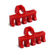(Red) 2Pcs Badminton Racket Stringing Tool High Tension Load Spreader Adapter Protector Red