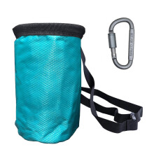 (Blue pink bag Dshap) Sacchetto per magnesite da arrampicata con coulisse, secchiello per magnesite da boulder, sollevamento pesi, palestra, blu