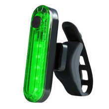 (Green, OPP Bag) LED-sykkelbaklykt vanntett nattlys for sykling