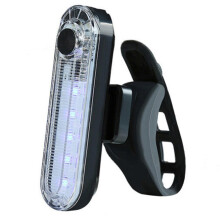 (White, OPP Bag) LED-sykkelbaklykt vanntett nattlys for sykling