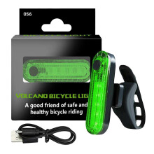 (Green, Tetrapak) LED-sykkelbaklykt vanntett nattlys for sykling
