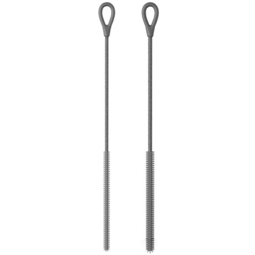 (Grey) Long Straw Brush Soft Drinking Straw Cleaning Brush for Home/Office