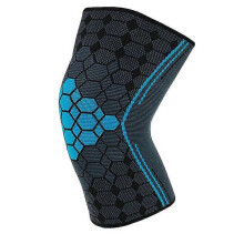 (1PC Blue-B, L) Thickened Sports Knee Pads Men Elastic Support Basketball Brace Protector NonSlip