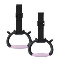 (1 meter black) Anneaux de gymnastique pour enfants, barre de traction trapèze avec sangle, 1 m, noir, pour exercices à domicile