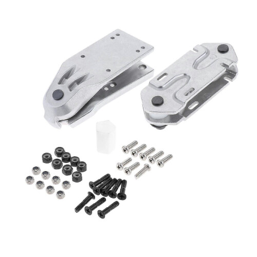 (White) Skateboard Spring Bridge Bracket Surf Rail Adapter Truck Black