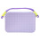(Purple) Multipurpose Silicone Storage Bag Zippered Strap for Beach Phone & Small Item Soft Case 1