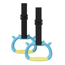 (1.5 meters blue) Anneaux de gymnastique pour enfants, barre de traction trapèze avec sangle, 1 m, noir, pour exercices à domicile