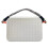 (Gray) Multipurpose Silicone Storage Bag Zippered Strap for Beach Phone & Small Item Soft Case 1