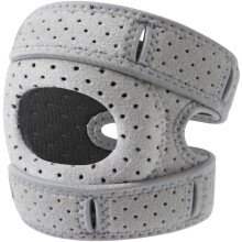 (grey) Genouillère rotulienne avec support et amorti, idéale pour le football, le basketball et le baseball (noire).