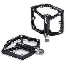 (Black) ZTTO JT07 1 Pair Bicycle Flat Pedal Steel Axis 32 Spikes Bike Pedals Cycling Replace Part