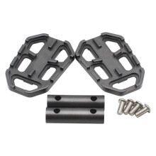(titanium color) Easy Install Front Foot Pegs Stylish Comfortable Simple Upgrade Motorcycles Black
