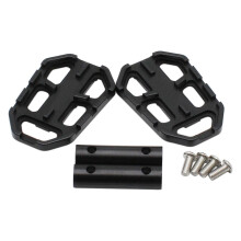 (Black) Easy Install Front Foot Pegs Stylish Comfortable Simple Upgrade Motorcycles Black