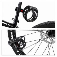 (Green) 5 Digit Code Combination Bike Lock Anti-theft for E-Bike Mountain Bike Outdoor Green 47in
