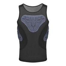 (XL) Men Padded Rib Protector Vest Chest Sports Gear