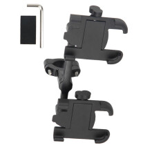 (C2) Aluminum Bike Phone Clip Adjustable Non-slip Cycling Bracket Scooter Durable Multicolor