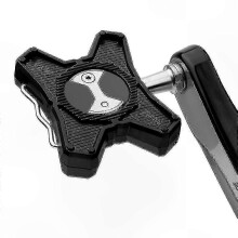 (Black) Bike Pedal Conversion Kit for Flat Brackets - Enhanced Cycling Performance