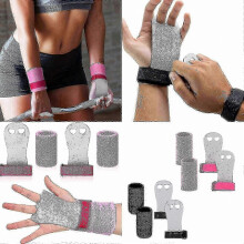 (Black, M) Ensemble de bracelets et de poignées de gymnastique pour enfants - Gants de soutien d'entraînement roses